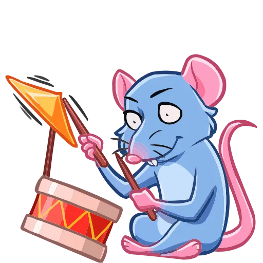 🥁 Эмодзи «Мистер Крыс» для Telegram