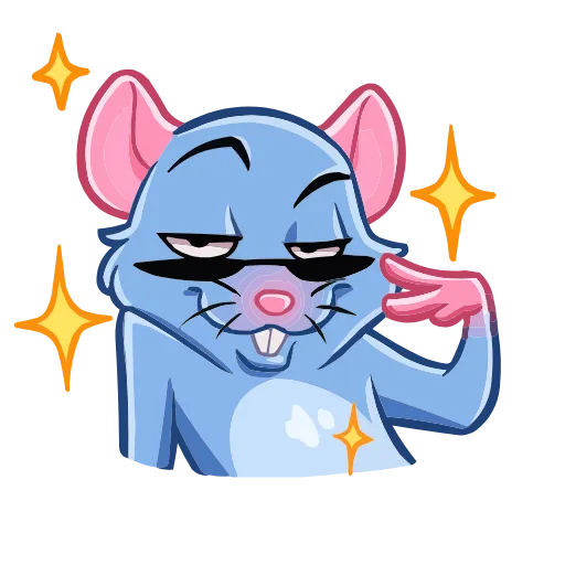 😎 Эмодзи «Мистер Крыс» для Telegram