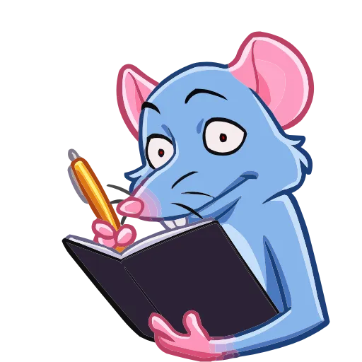 📓 Эмодзи «Мистер Крыс» для Telegram
