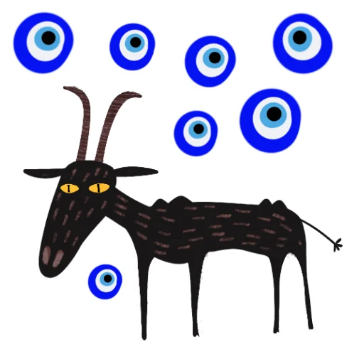 🧿 Стикер «Мистический Козел» для Telegram