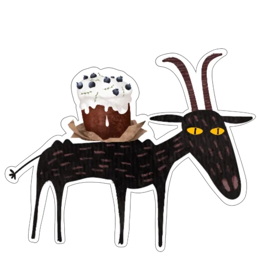 🐐 Стикер «Мистический Козел» для Telegram