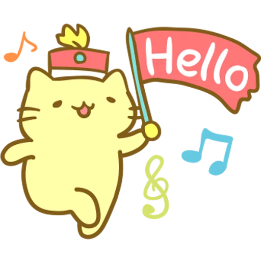 Стикерпак Kitty March Band для Telegram — скачать