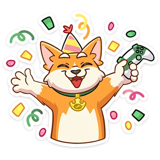 🥳 Стикер «Замешай перерыв» для Telegram
