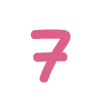 7️⃣ Эмодзи «Розовые буквы, цифры, иконки» для Telegram
