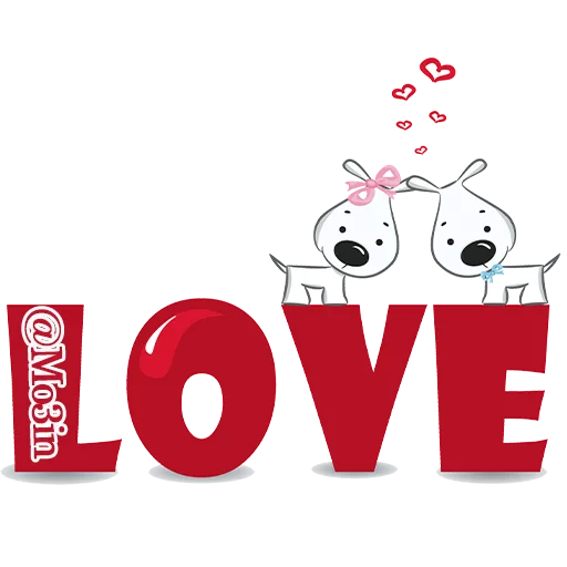 ❤ Стикер «Love» для Telegram