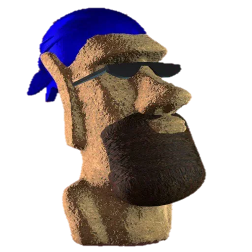 🗿 Стикер «Moai Моаи» для Telegram