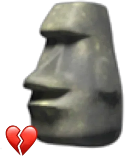 🗿 Стикер «Moai Моаи» для Telegram