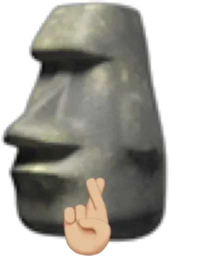 🗿 Стикер «Moai Моаи» для Telegram