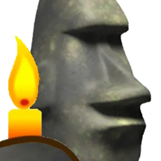 🗿 Стикер «Moai Моаи» для Telegram