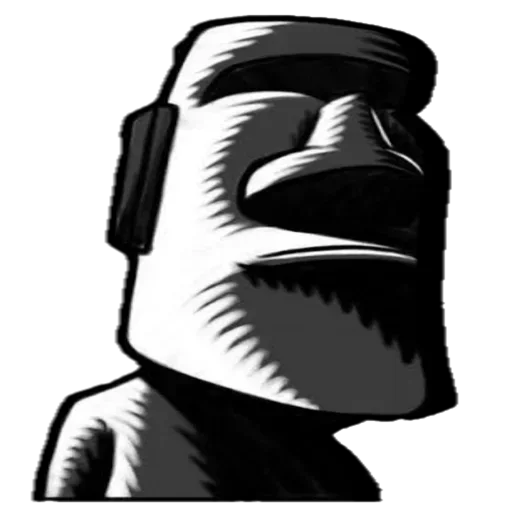 🗿 Стикер «Moai Моаи» для Telegram