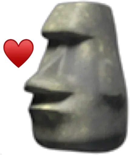 🗿 Стикер «Moai Моаи» для Telegram