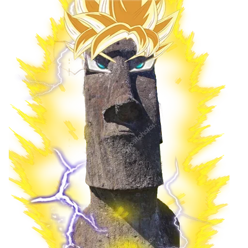 🗿 Стикер «Moai Моаи» для Telegram
