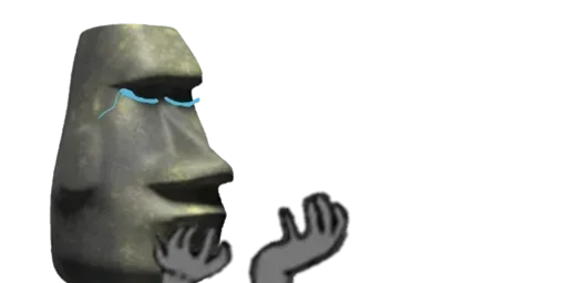 🗿 Стикер «Moai Моаи» для Telegram