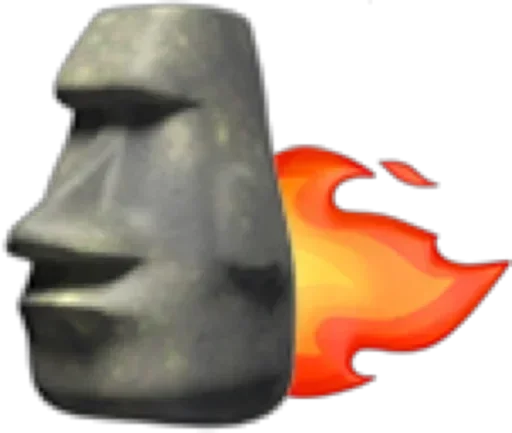 🗿 Стикер «Moai Моаи» для Telegram