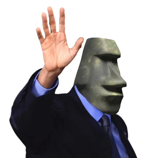 🗿 Стикер «Moai Моаи» для Telegram