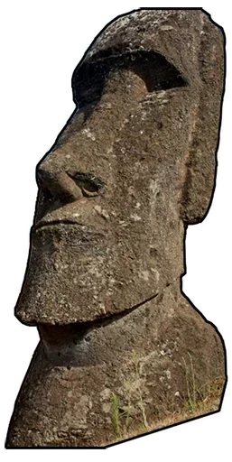 🗿 Стикер «Moai Моаи» для Telegram