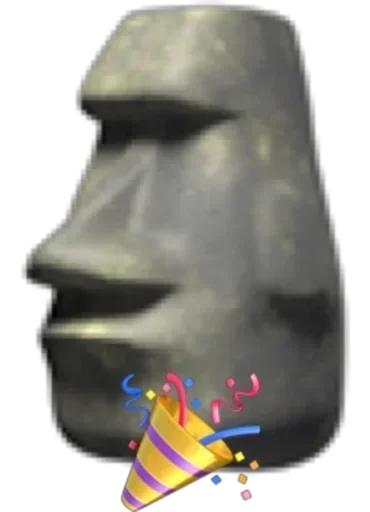 🗿 Стикер «Moai Моаи» для Telegram