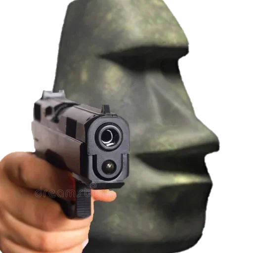 🗿 Стикер «Moai Моаи» для Telegram