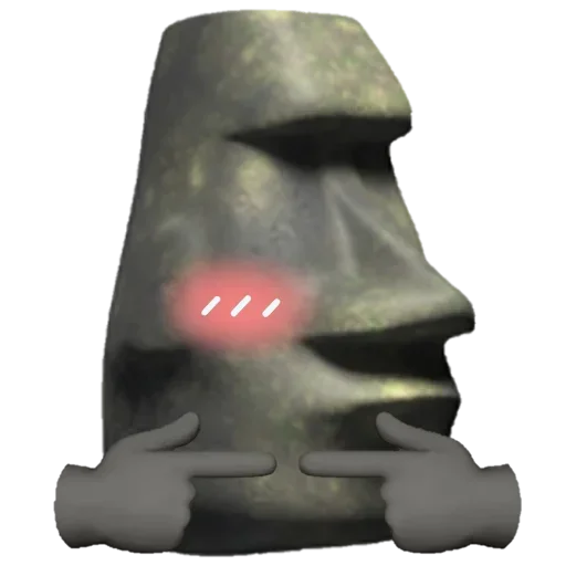 🗿 Стикер «Moai Моаи» для Telegram