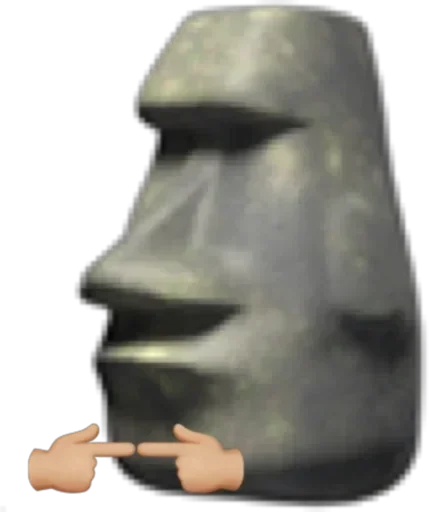 🗿 Стикер «Moai Моаи» для Telegram