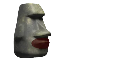 🗿 Стикер «Moai» для Telegram
