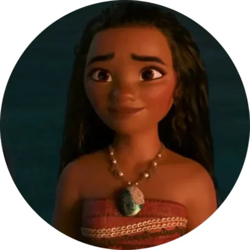 😍 Стикер «Moana / Oceania / Моана» для Telegram