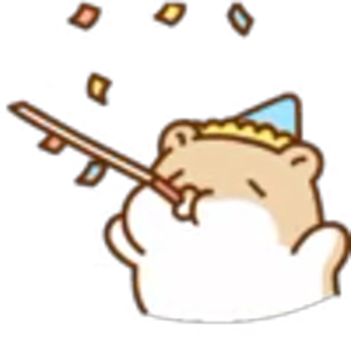 🥳 Эмодзи «Mochi Hamster» для Telegram