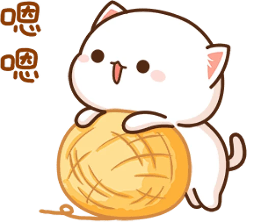 😀 Стикер «mochi peach cats» для Telegram