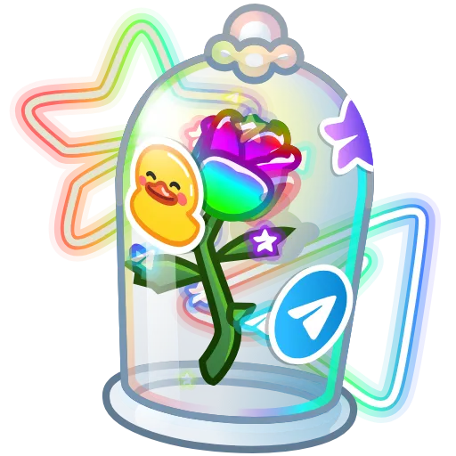Эмодзи Eternal Rose для Telegram — скачать