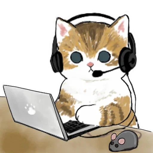 👩‍💻 Стикер «Коты mofu_sand» для Telegram