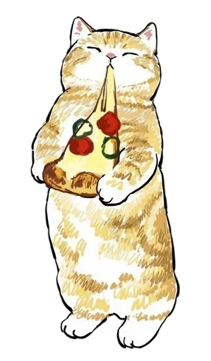 🍕 Стикер «Коты mofu_sand» для Telegram