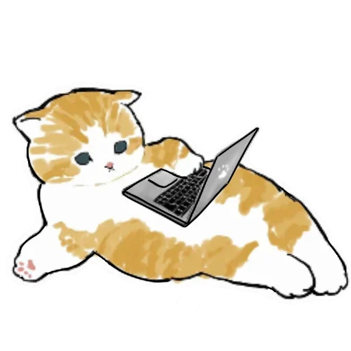 👩‍💻 Стикер «Коты mofu_sand» для Telegram