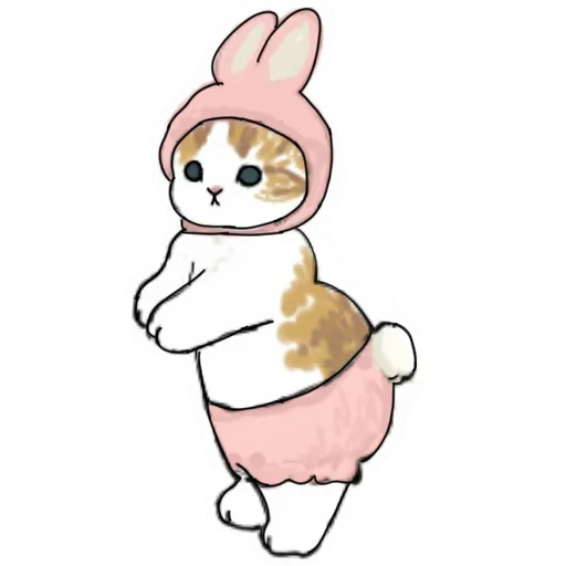 🐰 Стикер «Коты mofu_sand» для Telegram