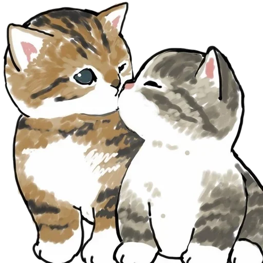 😘 Стикер «Коты mofu_sand» для Telegram