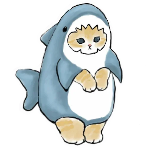 🦈 Стикер «Коты mofu_sand» для Telegram