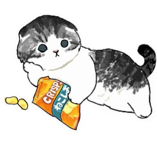 😐 Стикер «Коты mofu_sand» для Telegram