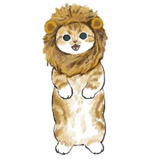 🦁 Стикер «Коты mofu_sand» для Telegram