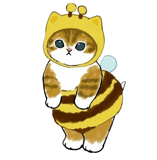 🐝 Стикер «Коты mofu_sand» для Telegram