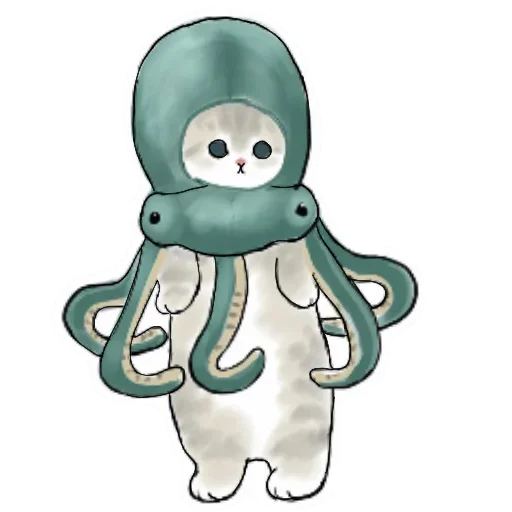 🐙 Стикер «Коты mofu_sand» для Telegram