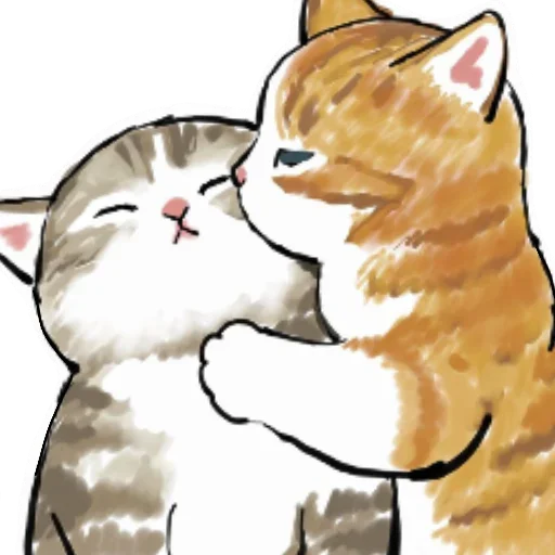 😘 Стикер «Коты mofu_sand» для Telegram
