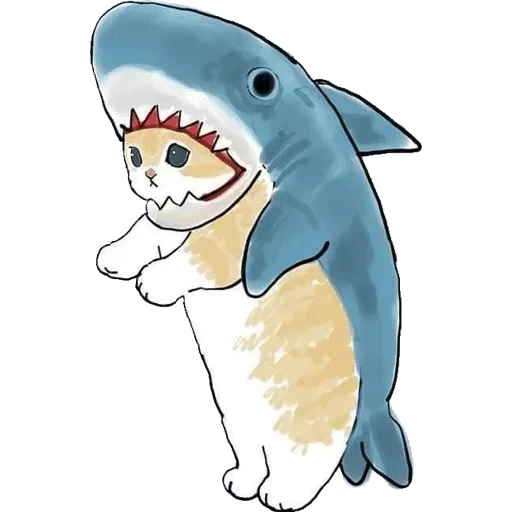 🦈 Стикер «Коты mofu_sand» для Telegram