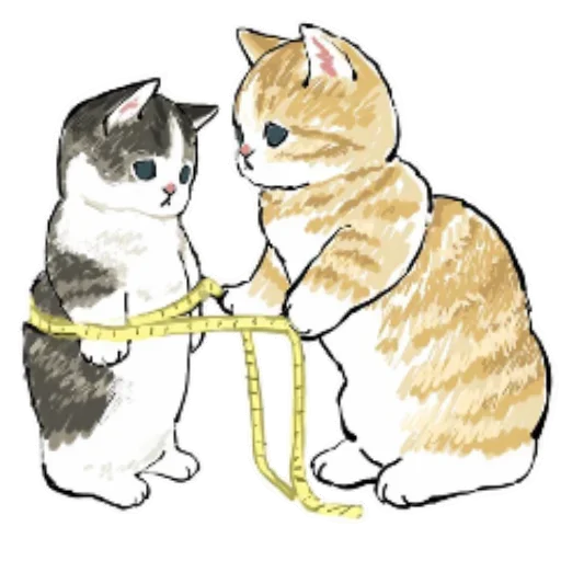 😕 Стикер «Коты mofu_sand» для Telegram