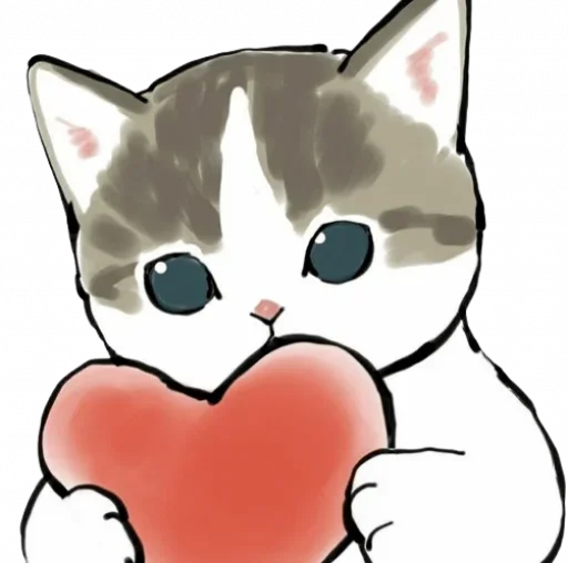 ❤️ Стикер «Коты mofu_sand» для Telegram