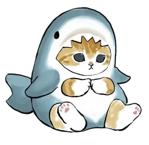 🥺 Стикер «Коты mofu_sand» для Telegram