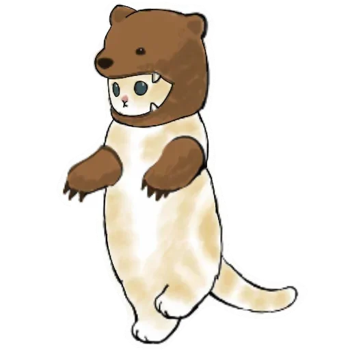 🐻 Стикер «Коты mofu_sand» для Telegram