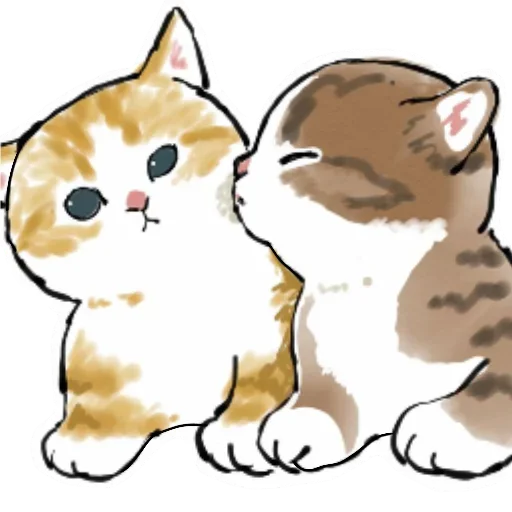 😘 Стикер «Коты mofu_sand» для Telegram