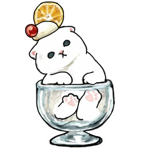 🍧 Стикер «Коты mofu_sand» для Telegram