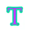 👁 Эмодзи «Вырвиглазный шрифт для эпилептиков» для Telegram