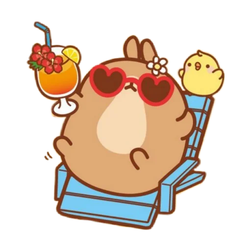🐰 Стикер «Molang 《WSZB Remix》» для Telegram