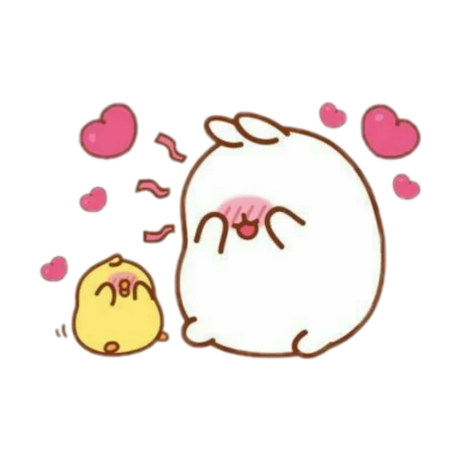 🐰 Стикер «Molang 《WSZB Remix》» для Telegram